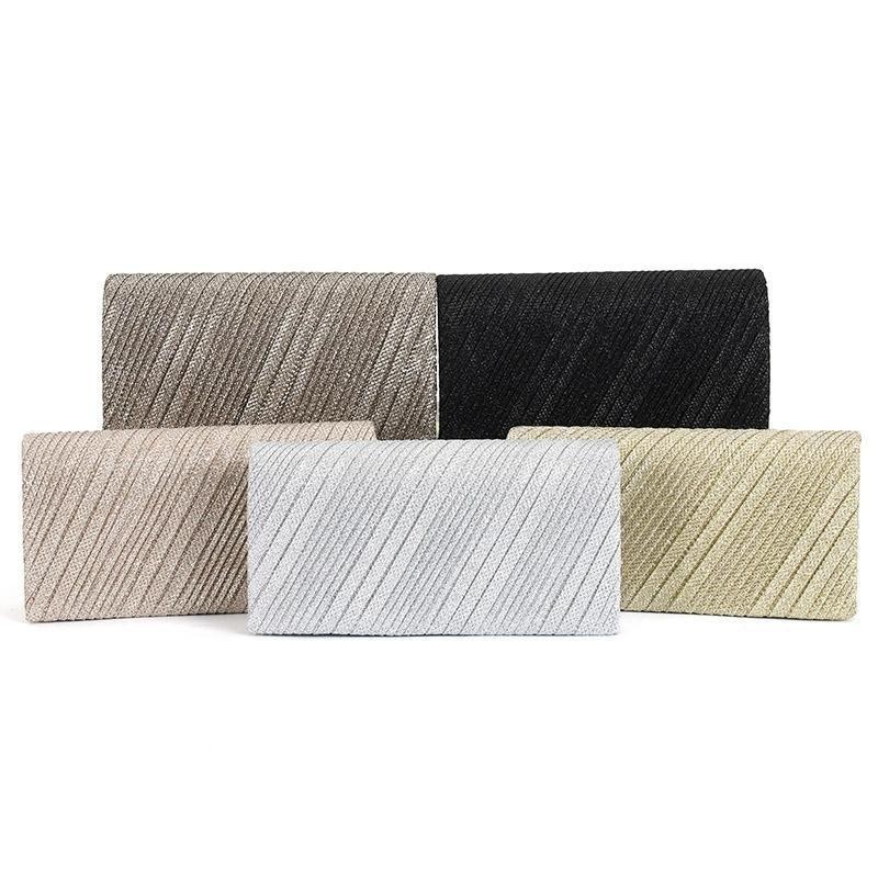 ชุดเดรสกี่เพ้า ปักเลื่อม สีพื้น ทรงคลัทช์ เก็บเครื่องสําอาง สําหรับผู้หญิง