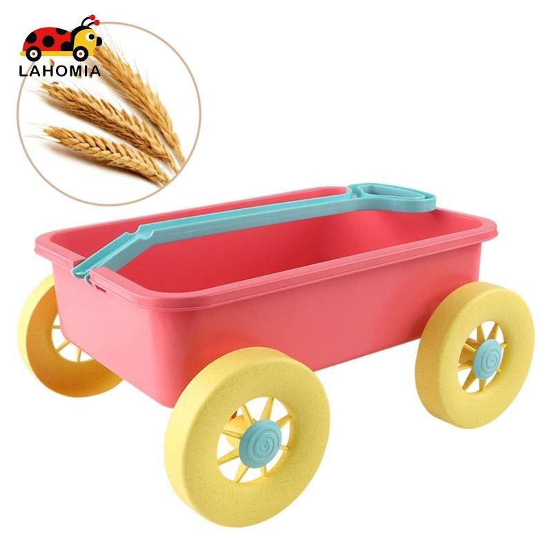 Lahomia รถเข็นเด็ก เกม Wagon ของเล่นเด็ก รถเข็นดึง สําหรับสวน ชายหาด กลางแจ้ง ริมทะเล ฤดูร้อน