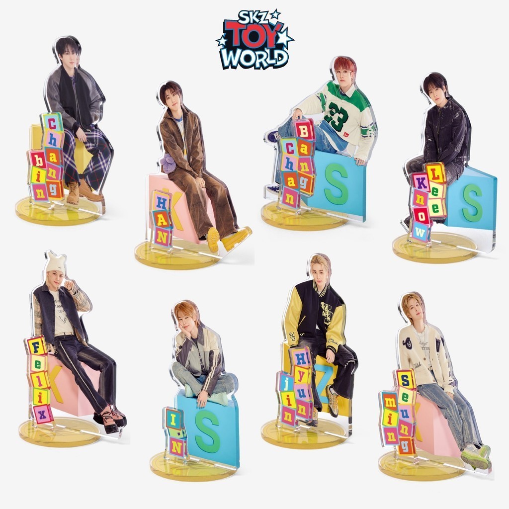 สแตนดี้อะคริลิค ลาย Kpop STRAYKIDS SKZ TOY WORLD