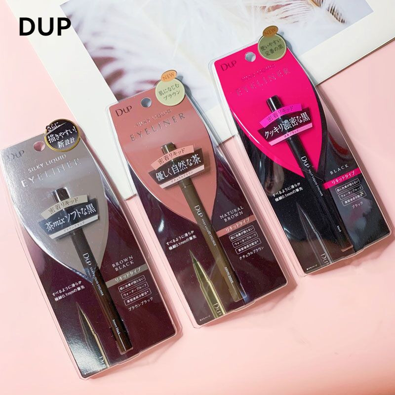 DUP อายไลเนอร์แบบญี่ปุ่น อายไลเนอร์แบบน้ำ เนื้อละเอียดพิเศษ ติดทนนาน กันเหงื่อ ไม่เลอะ มือใหม่หัดเขียน ลิควิดอายไลเนอร์ แห้งเร็ว
