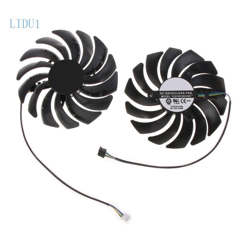 Lidu1 พัดลมระบายความร้อนการ์ดจอ PLD10010S12HH 4Pin 12V VGA สําหรับการ์ดจอ MSI RTX 3070