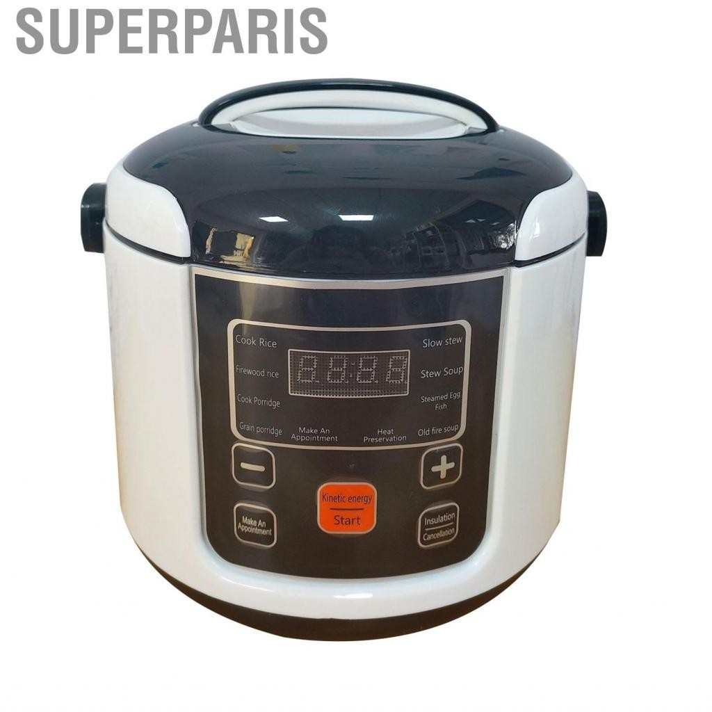Superparis Portable Rice Cooker  Metal Mini 2L Capacity for Trucks