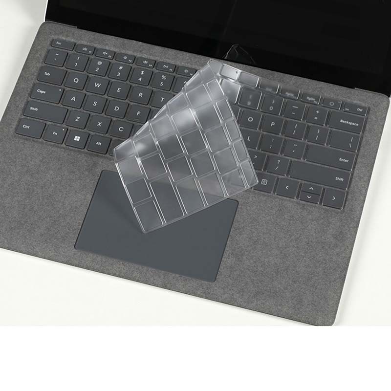แผ่นซิลิโคนป้องกันคีย์บอร์ด แบบนิ่ม สําหรับแล็ปท็อป Microsoft Surface Pro 3 4 5 6 7 8 9 X RT Laptop Go 2 3 4 5 6 Book 13.5 15 นิ้ว Studio Surface keyboard cover