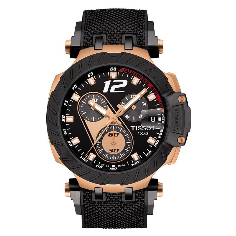 Tissot Tisot Racing ของแท้อย่างเป็นทางการ 2019 นาฬิกาควอทซ์ผู้ชาย MotoGP พิเศษใหม่ Uzyf