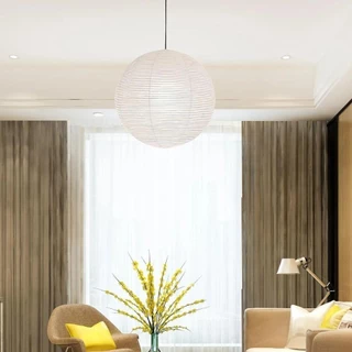 QUANTUMTECH โคมไฟกระดาษ, แขวนโคมไฟเพดานทรงกลม, Shades Decor Vintage โมเดิร์นคลาสสิกจี้โคมไฟร้านอาหาร Farmhouse