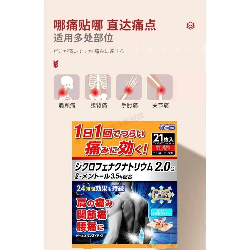 New Product#Japanese Gypsum Hall Plaster21Shoulder Soreness Waist Muscles and Muscles Joint Cervical Spine Pain Relief Diy Stickers Non-Salongbass3wu - รูปที่ 7