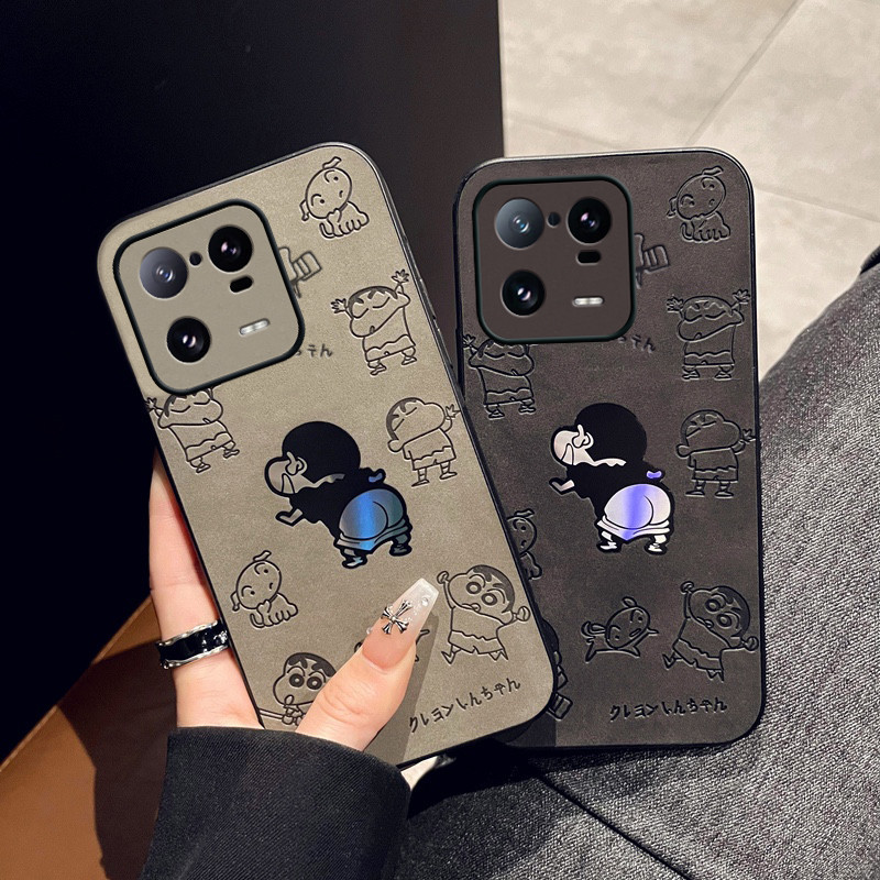 เคสโทรศัพท์มือถือหนังนิ่ม ลายการ์ตูนชินจัง เรียบง่าย สําหรับ Xiaomi 13T Pro Mi 10 10T Pro 10S 10 Ultra Poco F5 F2 M4 M3 Pro 5G X2 F3 X3 GT