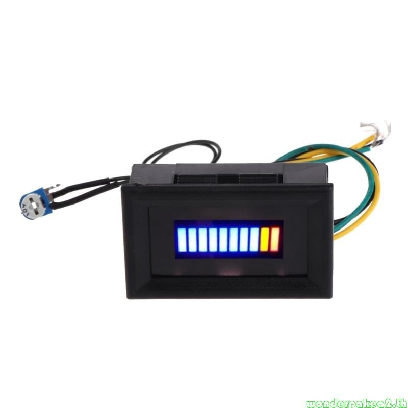 Wonderpakea2 เกจวัดระดับน้ํามันเชื้อเพลิง 12V LED ปรับได้ สําหรับรถจักรยานยนต์ รถยนต์