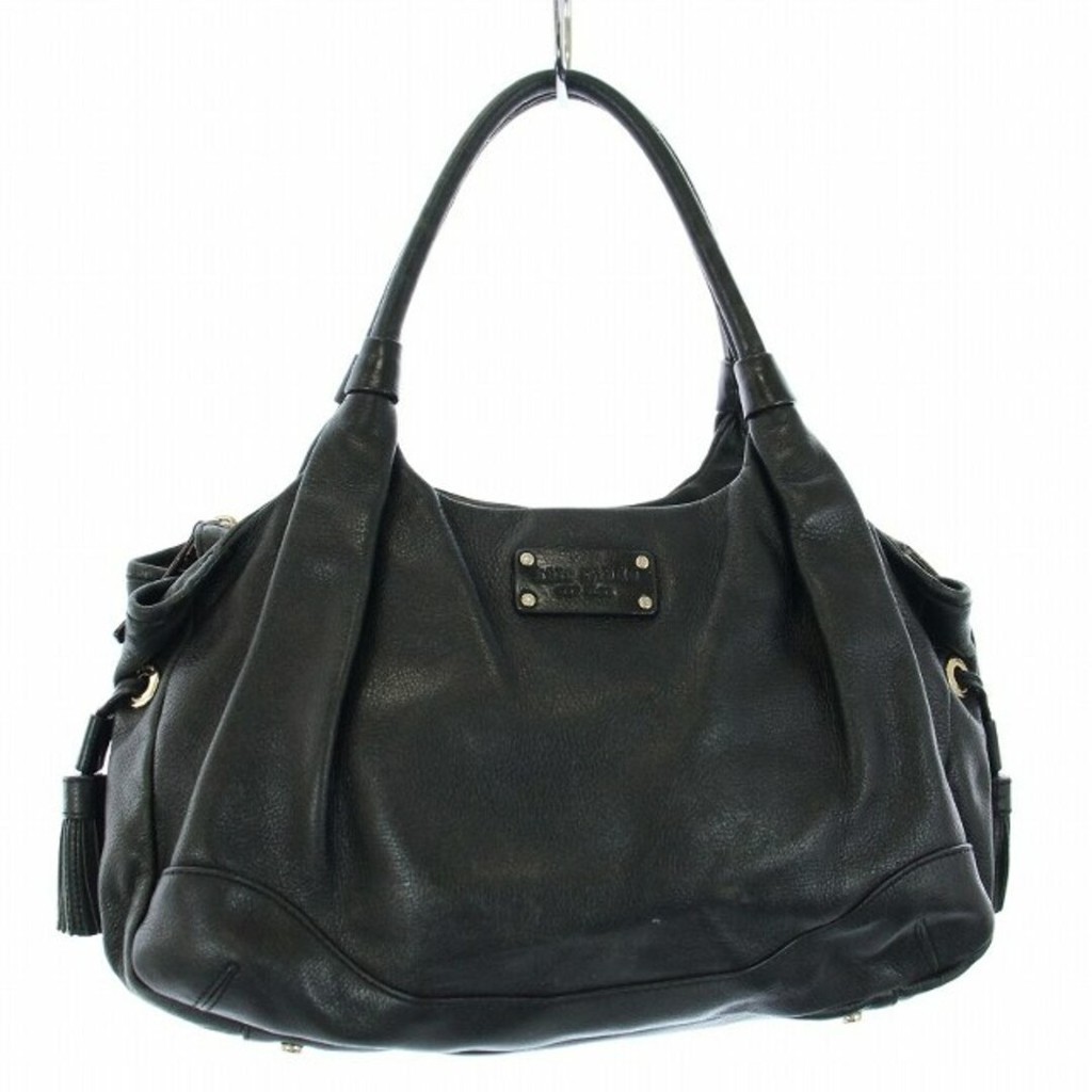 Kate Spade Handbag Tote Bag Leather Black PXRU1358 Direct from Japan Secondhand