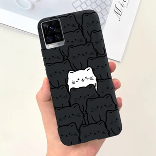Vivo V20 V2025 V2024 / V20 SE V2022 V2023 เคสโทรศัพท์ ซิลิโคนนุ่ม ลายการ์ตูนนักบินอวกาศ ไดโนเสาร์ แมวน่ารัก
