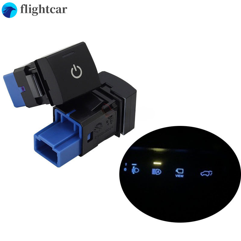 (FT) ปุ่มสวิตช์พวงมาลัยพาวเวอร์ซัพพลาย BSM DRL LED 1 ชิ้น สําหรับ Toyota RAV4 Corolla Camry 18-19 Pr