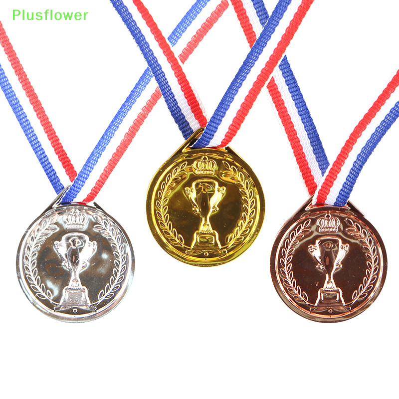 (Plusflower) เหรียญรางวัลฟุตบอล รางวัลรางวัล รางวัล รางวัล สีทอง สีเงิน สีบรอนซ์ ของเล่นสําหรับเด็ก ของขวัญ ของที่ระลึก กีฬากลางแจ้ง