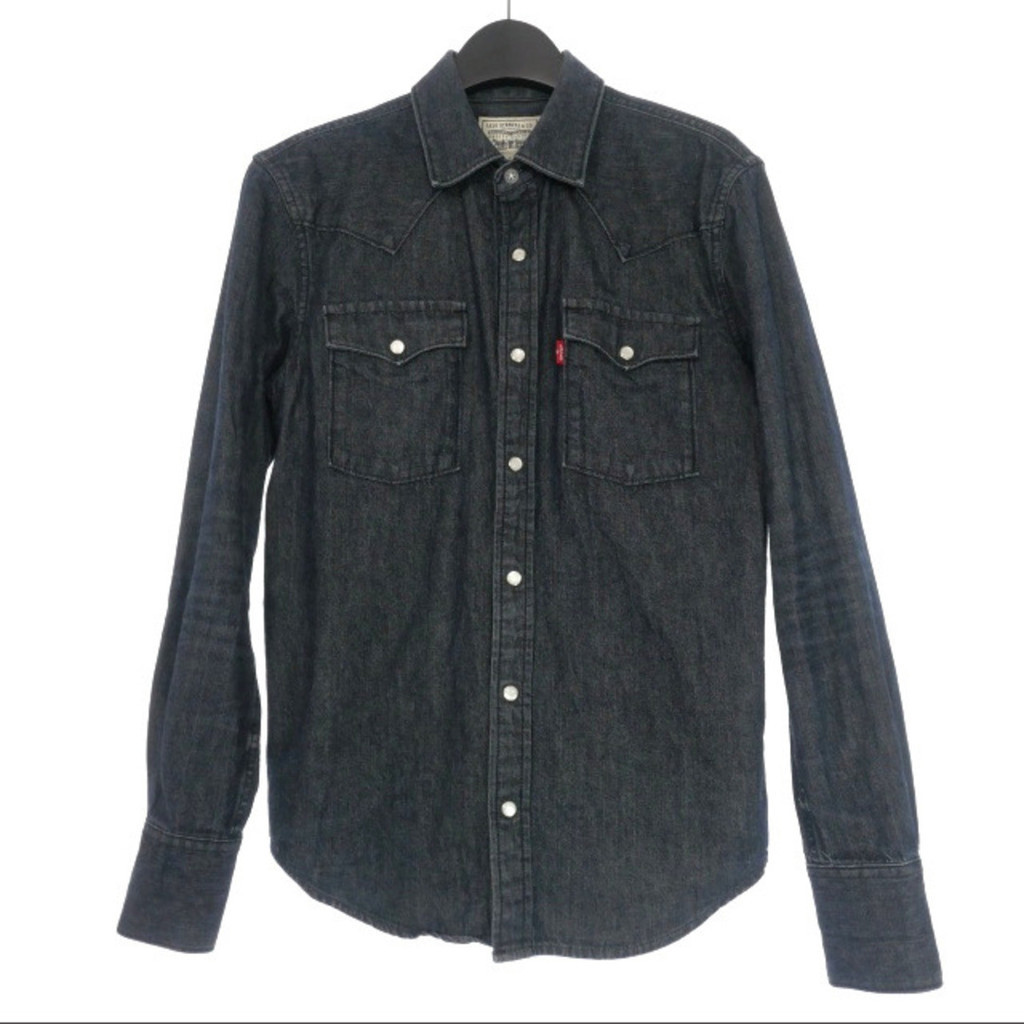 Levi's Denim Western Shirt Long Sleeve S Dark Indigo Direct from Japan Secondhand