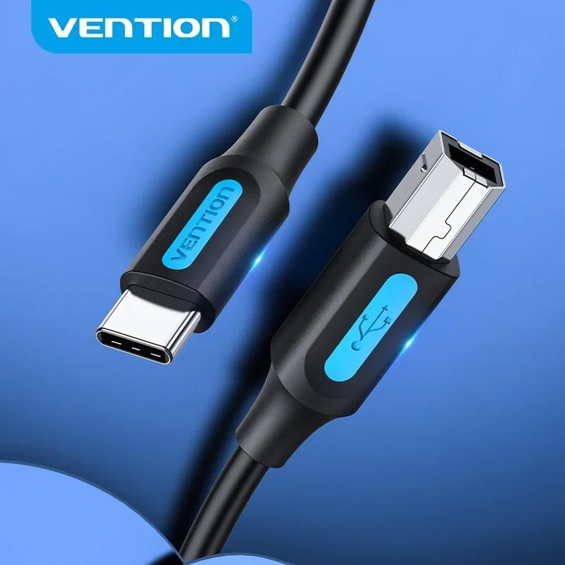Vention สายเครื่องพิมพ์ USB C to USB Printer Cable forScanner Fax machine Printer Type C 2.0 Printin