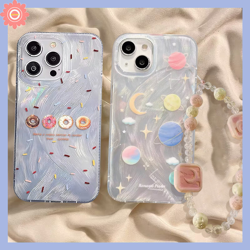 การ์ดเลเซอร์ ลายดวงจันทร์ ดาวน่ารัก สําหรับ Oppo A53 A57 A78 A38 A18 A92 A76 A12 A17K A77 A17 A33 A16K A54 A58 A95 A96 A15 A5 A16s A31 A3s A5s A9 A7 A74 A16 Reno 5F 5 4F 6 เคสโดนัท