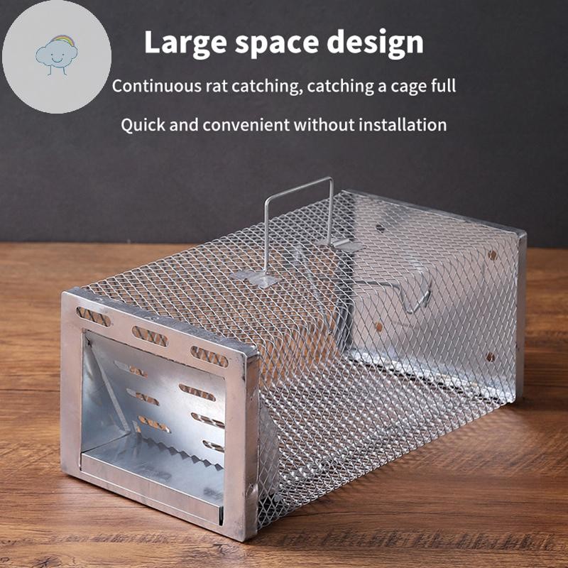 Twoe Multi-Catch Rodent Mouse Trap Cage Pest Control ทั้งหมดหนูและหนูสามารถ Fit In Mice Rodent Catcher หนูกับดักกรง TH