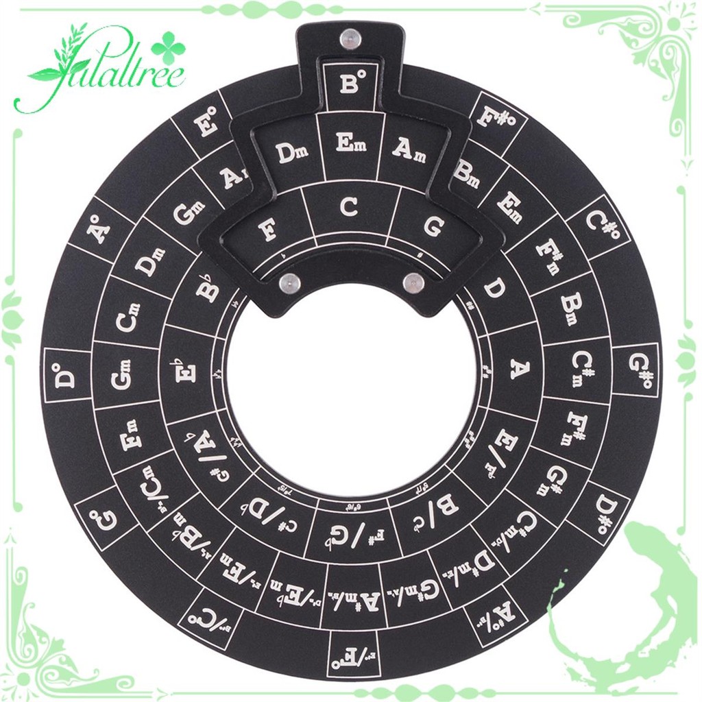 fulaltreeGuitar Chord Rooutlet Circle of Fifths Chord Learning Tool Music Circle Bass Piano ทั่วไป