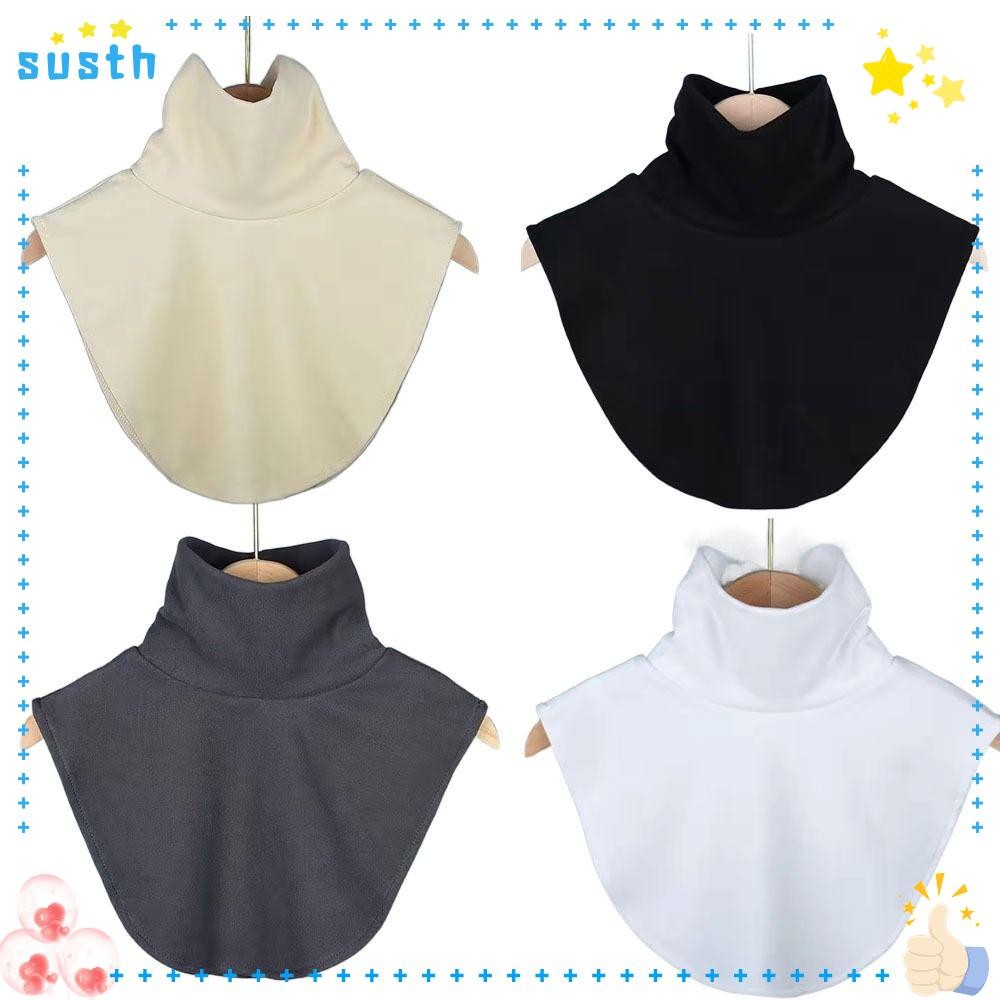 ของพวกเขา ปลอกคอเท็จ,ผ้าพันคอห่อยืดหยุ่นสูงปกปลอม,ปกคอสูงที่ถอดออกได้เสื้อผ้าอุปกรณ์เสริมปกคออุ่นคอเต่า