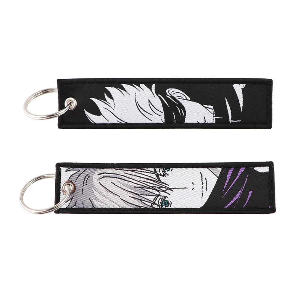 ญี่ปุ่นอะนิเมะ Cool เย็บปักถักร้อย Key Fobs Key แท็กรถยนต์พวงกุญแจสําหรับเพื่อนแฟชั่น KeyRing ของขวัญ ราคา ถูกที่สุด ดีลบีเคเค แกลเลอรีภาพที่ 7