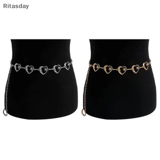 Ritasday Harajuku Punk Moon เข็มขัดโลหะผู้หญิง Vintage Punk Gothic Moon Sun เอวสูงเข็มขัดจี้เข็มขัดหญิงใหม่
