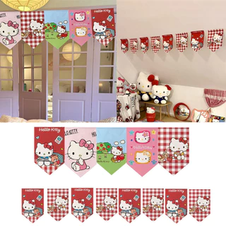 Hello Kitty ตกแต่งบ้านห้องนอนประตูผ้าม่าน DIY INS สร้างสรรค์น่ารัก 1 ชุดการ์ตูน