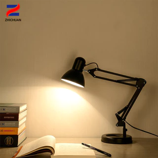 ZHICHUAN โคมไฟตั้งโต๊ะ โคมไฟอ่านหนังสือ ไฟตั้งโต๊ะ Table lamp ปรับระดับได้ ขั๊ว e27 ประหยัดพลังงาน