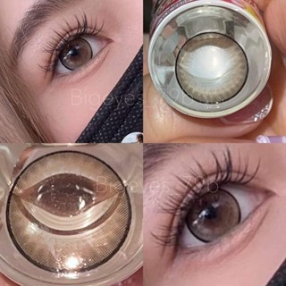 (สายตาปกติและสั้น) Nara/Lila Brown Gray มีสองสีขนาดตาโต uv จ…