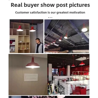 [220โวลต์] ร้านอาหารสีแดงจีนสไตล์อุตสาหกรรมโคมระย้าที่เรียบง่ายสร้างสรรค์หม้อไฟร้านอาหารร้านอาหารชานมเชิงพาณิชย์โคมไฟเหล็ก