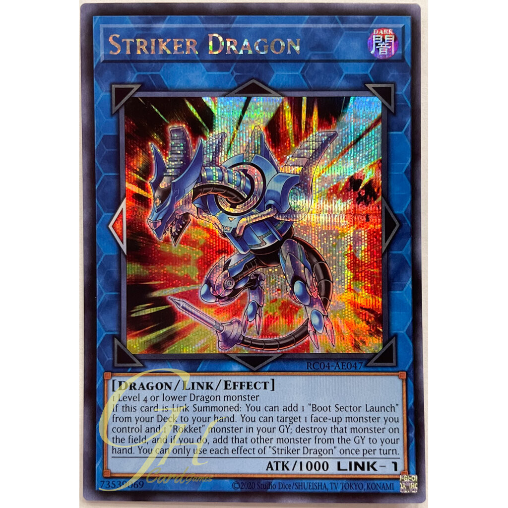 Yugioh [RC04-AE047] Striker Dragon (Secret Rare)