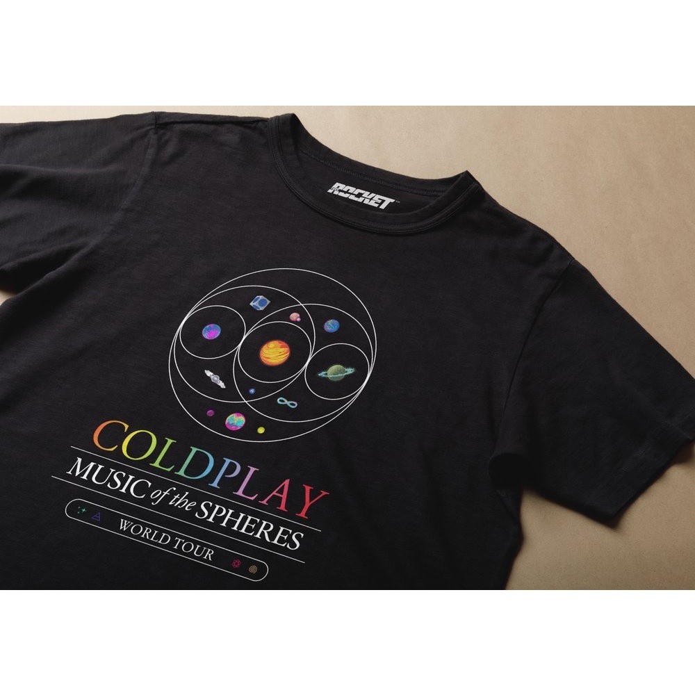 เสื้อยืด Coldplay Music Of The Spheres Tshirt 100% Cotton Unisex ไม่จำกัดเพศ S-5XL