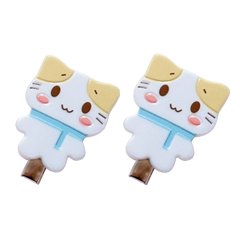 Masyumaro Fluffy Fuwa Nyanko กิ๊บติดผม รูปแมวน่ารัก เครื่องประดับ สําหรับผู้หญิง 2 ชิ้น