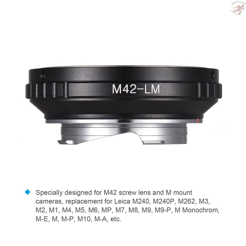 Hallya M42 -LM แหวนอะแดปเตอร์เลนส์กล้อง แบบเปลี่ยน สําหรับ M42 Screw Mount Lens to Leica Camera M240 M240P M262 M3 M2 M1 M4 M5 M6 MP M7 M8 M9 M9-P M Monochrom M-E M M-P M10 M-A