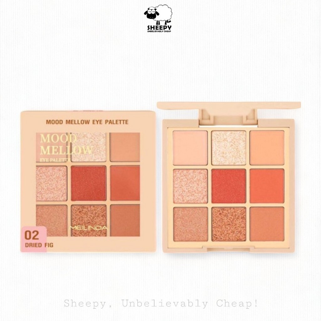 อายแชโดว์ พาเลทท์ Mood Mellow Eye Palette 9 ช่องสีในตลับ 5.85g. \\ MC3110