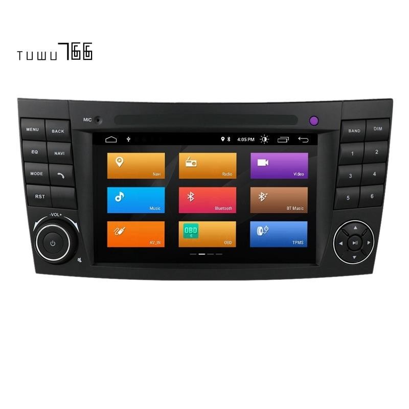 [tuwu766] เครื่องเล่นมีเดีย GPS WIFI บลูทูธ ควบคุมพวงมาลัยรถยนต์ สําหรับ Mercedes Benz W211 2002-2009 Android 10 Quad Core