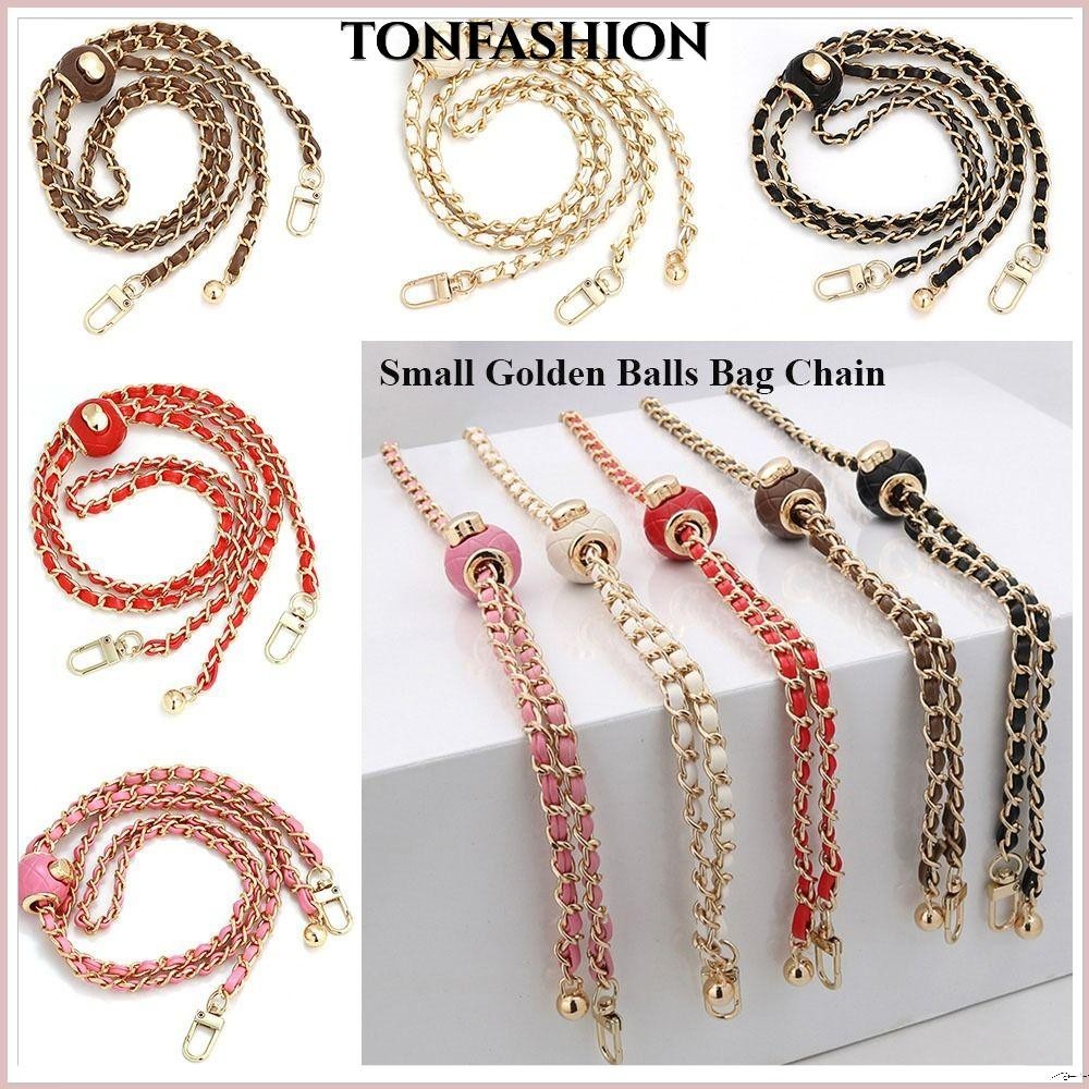 Tonfashion สายโซ่คล้องไหล่ สีทอง แบบเปลี่ยน สําหรับกระเป๋า