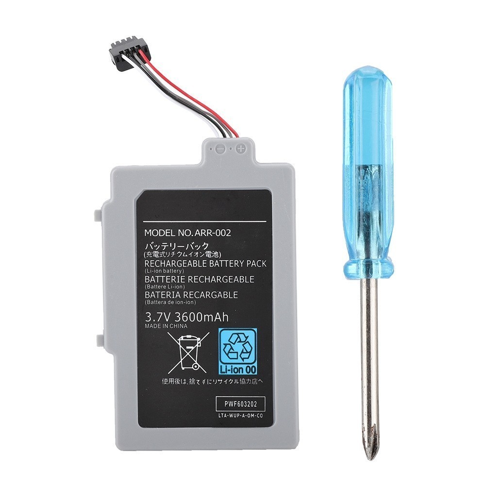 LZ2 3.7V 3600mAh การเปลี่ยนการชาร์จแบตเตอรี่ในตัวสำหรับด้ามจับคอนโทรลเลอร์ WIIU