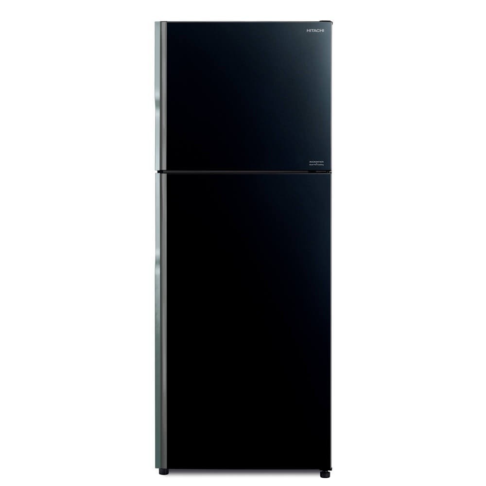Hitachi ตู้เย็น 2 ประตู New Stylish Line รุ่น R-VGX400PF 14.4 คิว 407 ลิตร สีกลาสแบล็ก