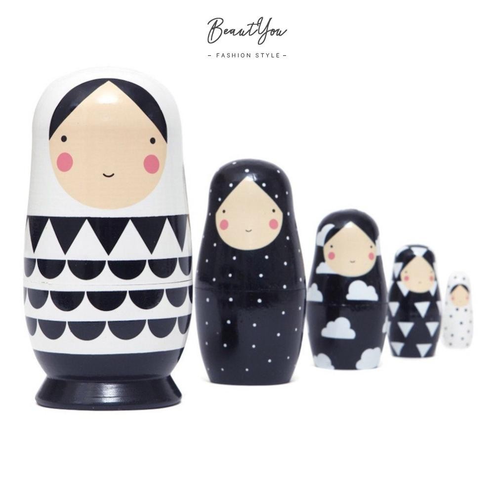 ตุ๊กตาไม้รัสเซีย Matryoshka Nesting Dolls [BeautYou.th] 5 ชิ้นต่อชุด