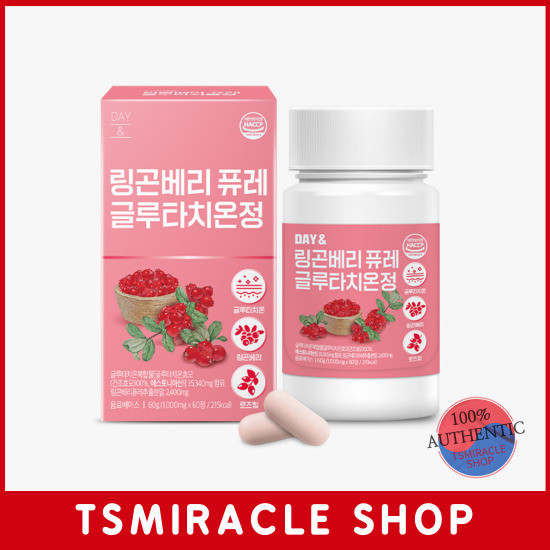 Day& Lingonberry Puree Glutathione Tablets 60 tablets