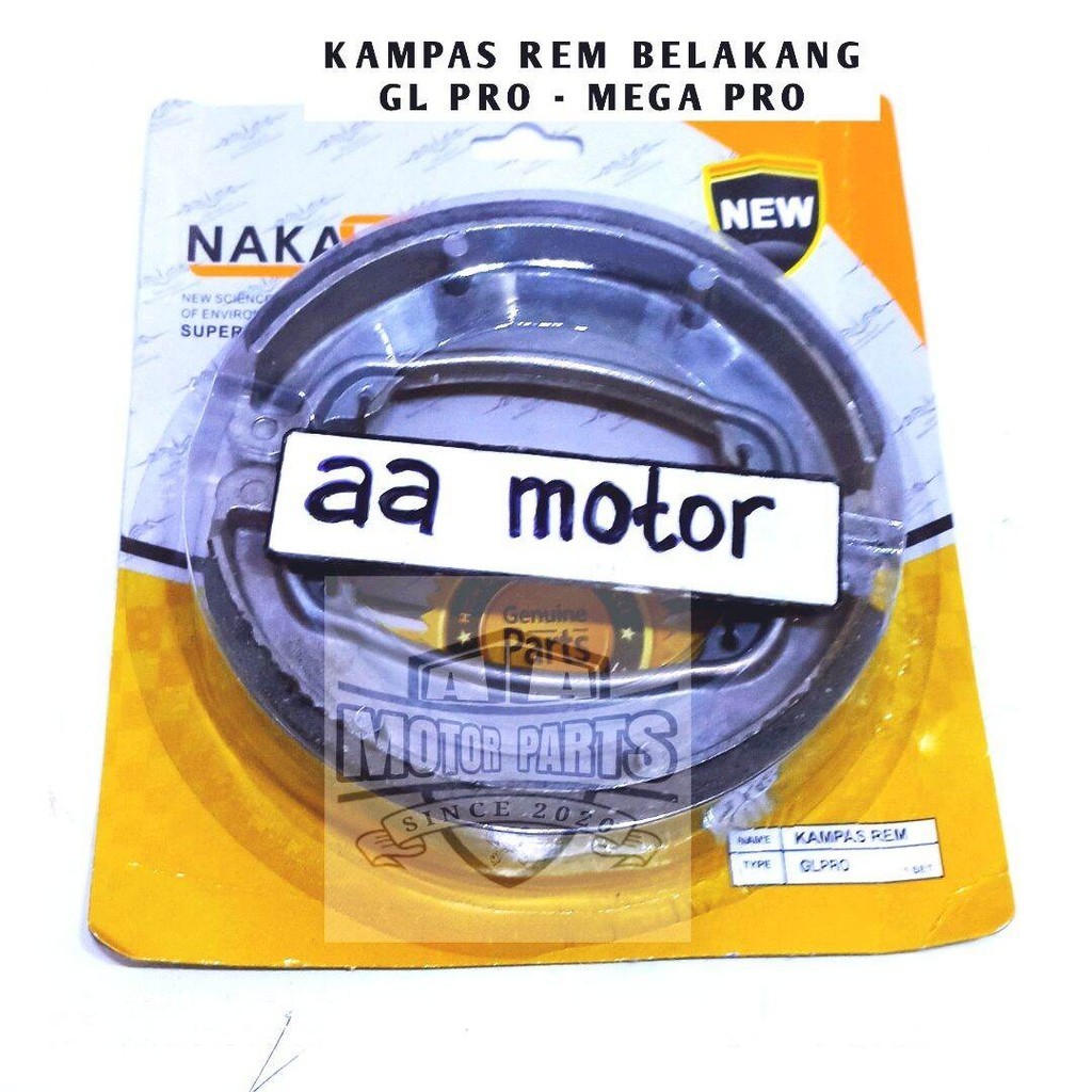 ผ้าเบรคหลัง GL PRO MEGA PRO / FIRODO GL MAX GL PRO MEGA PRO