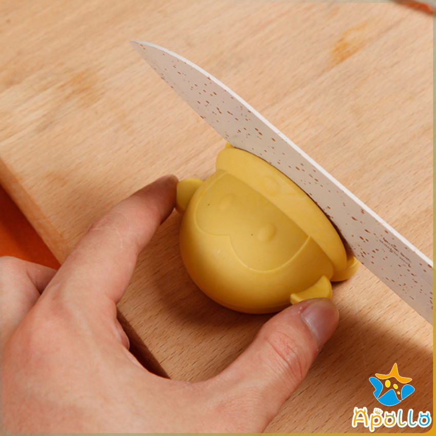 Apollo หินลับมีด มินิ หน้าการ์ตูน หินลับมีดทำครัว ลับคมกรรไกรได้ Cartoon whetstone ราคา ถูกที่สุด ดีลบีเคเค แกลเลอรีภาพที่ 5