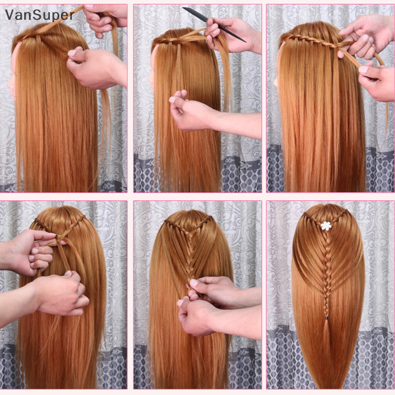 Vansuper หุ่นหัวมนุษย์ สําหรับฝึกทําผม