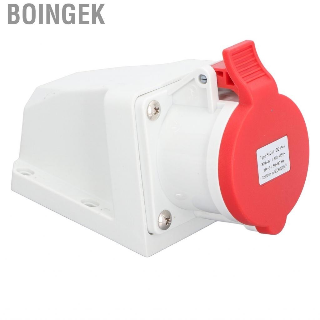 Boingek Industrial Open Socket 4-Core 32A 3P+E Connector 380-415V(S1241) New
