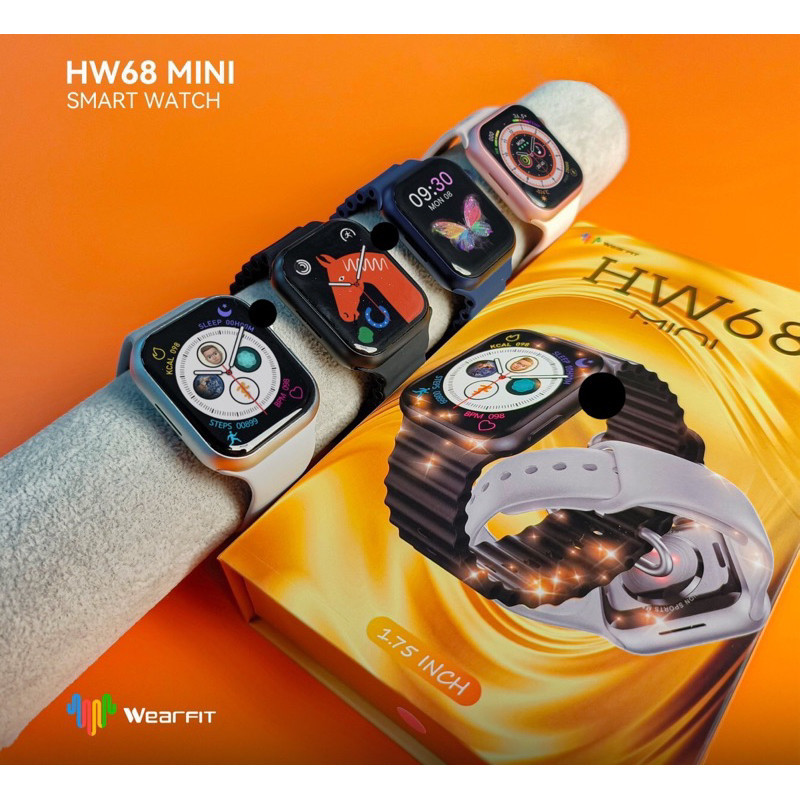 [ ใหม่ล่าสุด ถูกที่สุด ] smart watch HW68 mini ของแท้ 100% ปี 2023 มีประกัน
