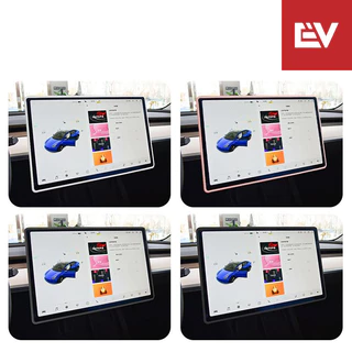 สําหรับ Tesla Center Screen Silica Gel Cover & Tempered Film Protection 15.4 3/Model 3 Highland 2024/Model Y/Model Y Juniper