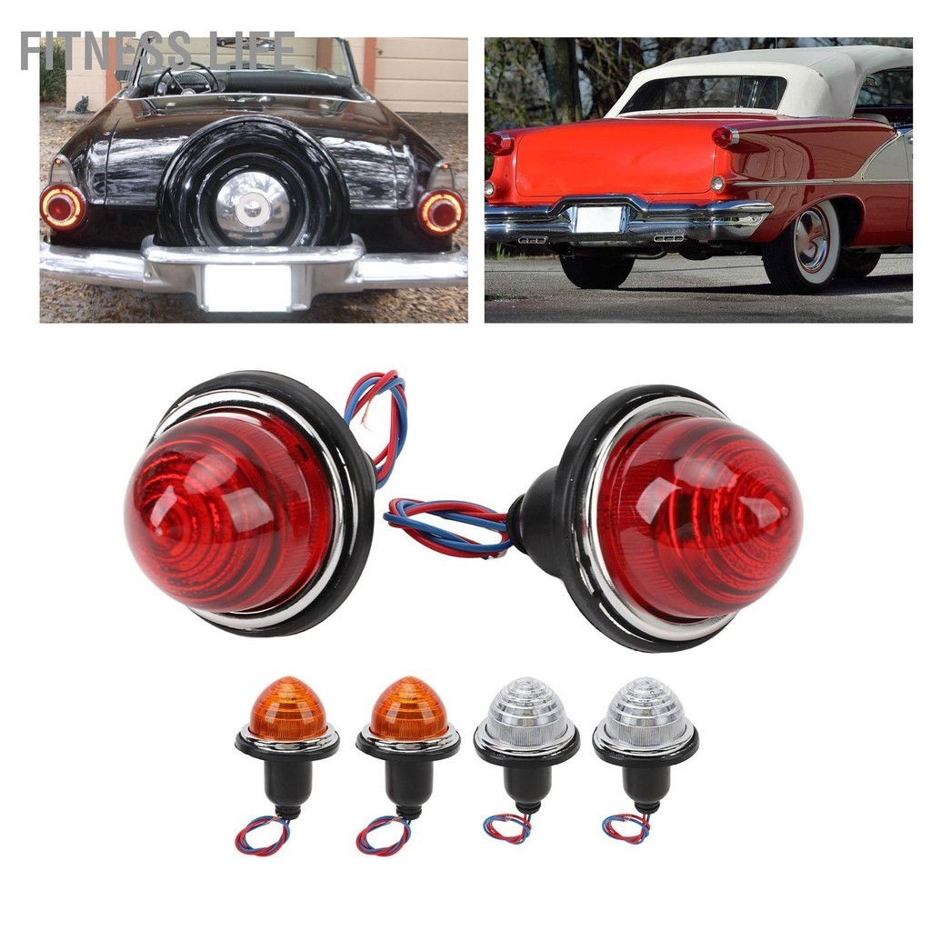 Fitness Life 2PCS 72 มม.ด้านหลังเบรคหยุด LPB630 DC12V ไฟท้ายเปลี่ยนสำหรับ CLASSIC MINI MORRIS Minor Traveler