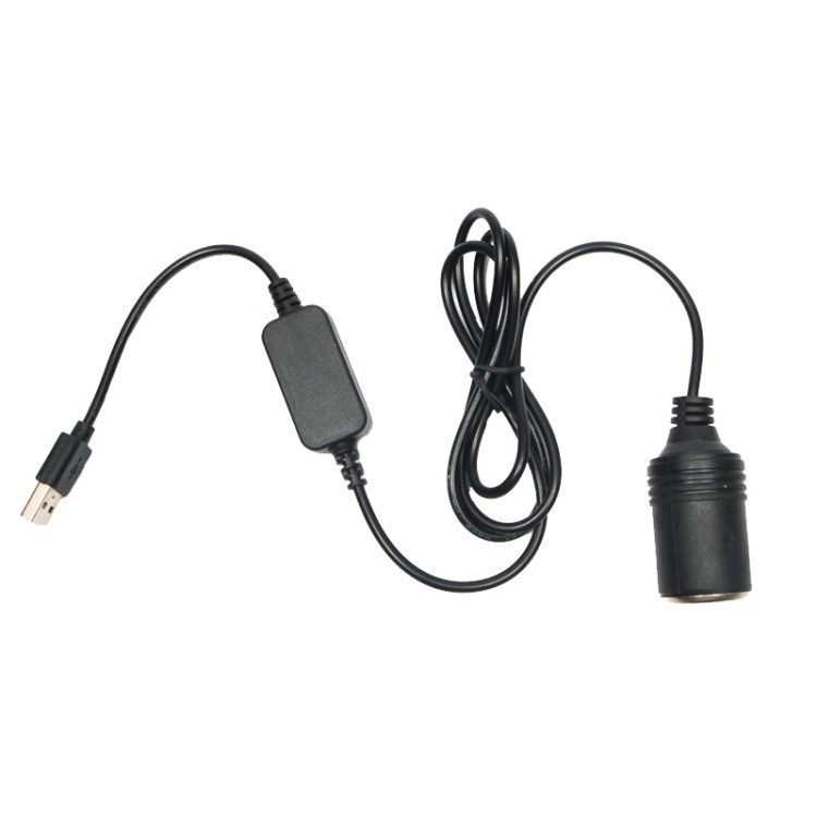 5V 12V USB ตัวเมีย ยาว 1 เมตร ช่องเสียบสำหรับบันทึกการขับขี่