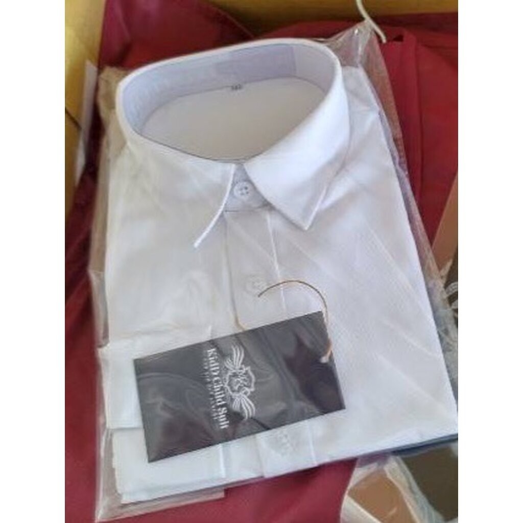 White Boy Shirt เสื้อเชิ้ตเด็ก สีขาวแขนยาว ใส่กับสูท หรือแยกใส่ไปงานกลางวัน ขนาด 80, 90, 100, 110, 120, 130, 140,150,...