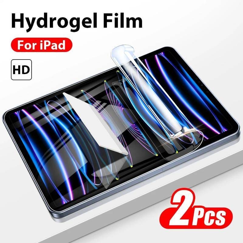 ฟิล์มไฮโดรเจลนิ่ม แบบใส กันรอยนิ้วมือ ป้องกันแสงสีฟ้า 999D HD สําหรับ iPad2 iPad3 iPad4 2 ชิ้น 2 3 4 9.7 นิ้ว