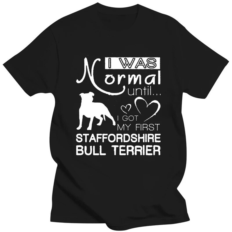 เสื้อยืด พิมพ์ลาย Owner Of A Staffordshire Bull Terrier สําหรับคู่รัก